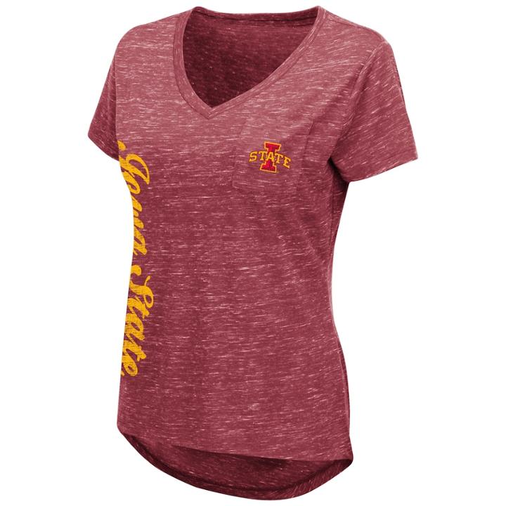 Women's Iowa State Cyclones Wordmark Tee, Size: Xl, Dark Red