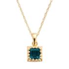 14k Gold Over Silver London Blue Topaz Pendant, Women's, Size: 18