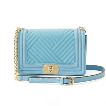 Deluxity Victoria Quilted Crossbody, Women's, Light Blue