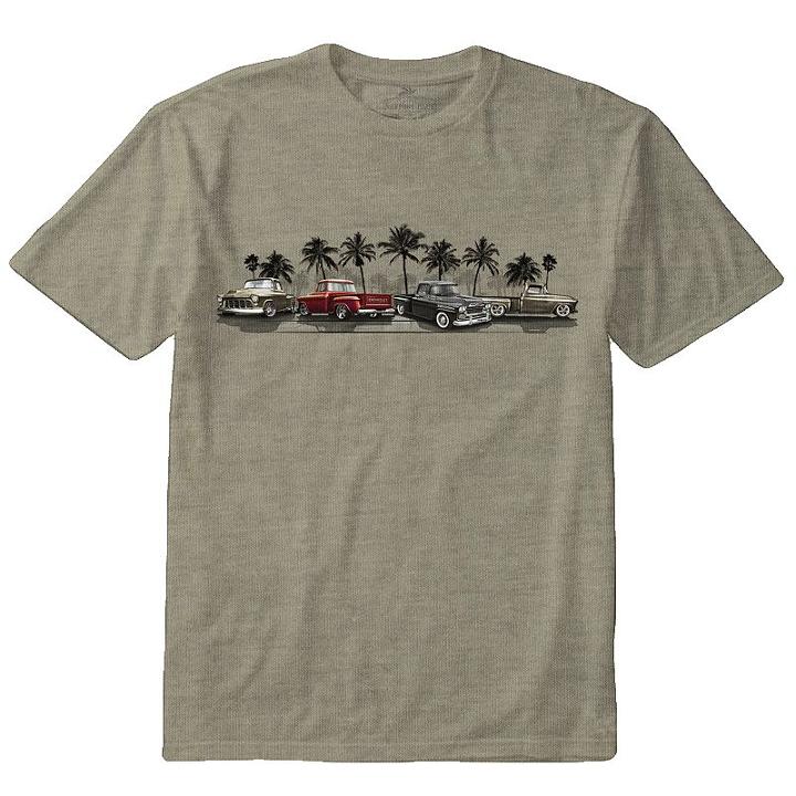 Big & Tall Newport Blue Chevy Truck Lineup Tee, Men's, Size: Xl Tall, Beige Oth