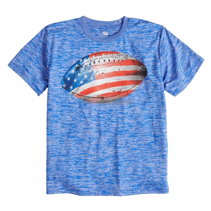 Boys 8-20 Tek Gear&reg; Football Tee, Size: Large, Dark Blue
