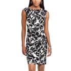 Women's Chaps Plaid Sheath Dress, Size: Medium, Black