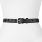 Sonoma Goods For Life&trade; Perforated Leather Belt, Women's, Size: Xl, Black
