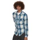 Men's Urban Pipeline&reg; Plaid Flannel Shirt, Size: Large, Blue (navy)