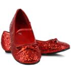 Kids Sparkle Ballerina Costume Shoes, Girl's, Size: 2-3, Red