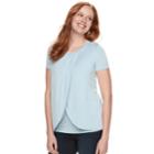 Maternity A:glow Tulip Hem Nursing Tee, Women's, Size: M-mat, Light Blue
