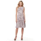 Women's Dana Buchman Sleeveless Paneled Circle Cut Dress, Size: 14, Black