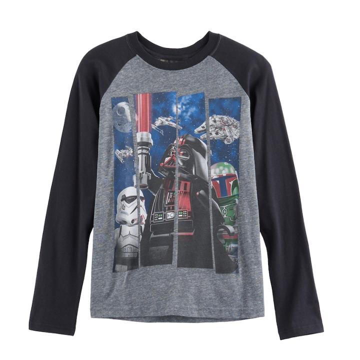 Boys 8-20 Lego Star Wars Saber Tee, Size: Medium, Grey (charcoal)