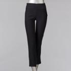 Women's Simply Vera Vera Wang Twill Cropped Skinny Pants, Size: Medium, Black