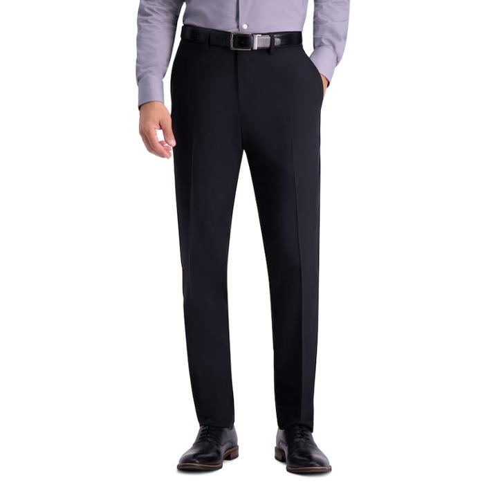 Men's Haggar Active Series Slim-fit Suit Pants, Size: 36x32, Black