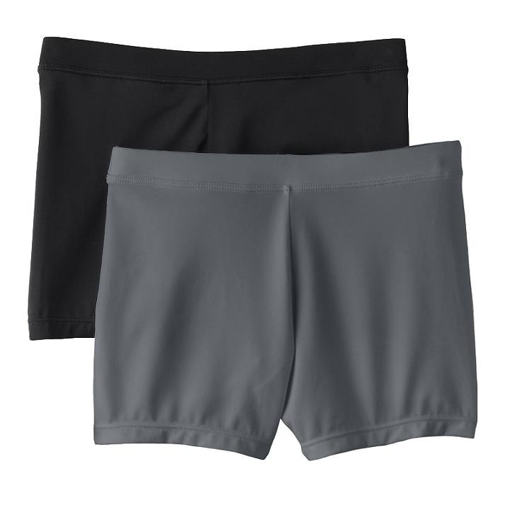 Girls Maidenform 2-pk. Playground Pals Bike Shorts, Girl's, Size: Xs, Black