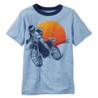 Boys 4-8 Carter's Motorcycle Graphic Ringer Tee, Size: 8, Light Grey