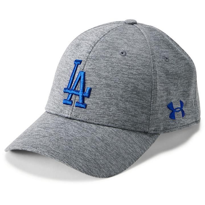 Men's Under Armour Los Angeles Dodgers Closer Adjustable Snapback Cap, Light Grey