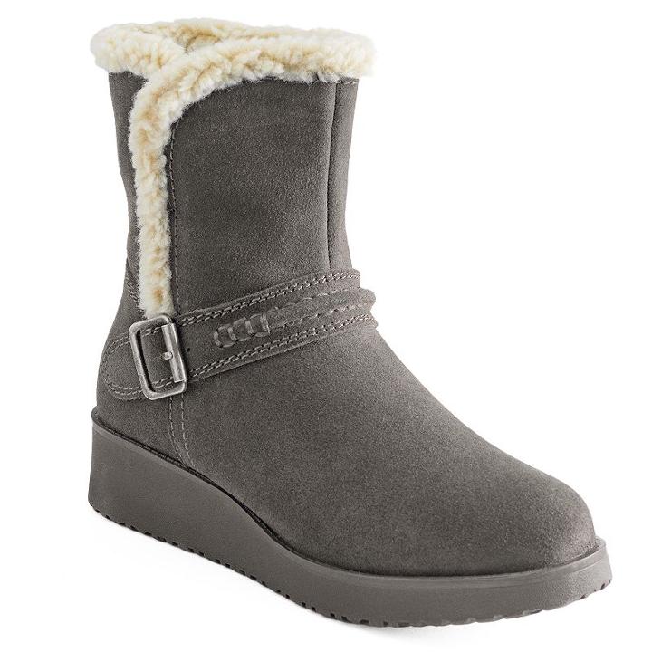 Sonoma Goods For Life&trade; Leeza Women's Wedge Ankle Boots, Size: 8, Grey (charcoal)