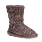 Muk Luks Janet Women's Water-resistant Boots, Girl's, Size: 6, Brown