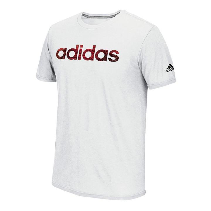 Men's Adidas Linear Logo Tee, Size: Large, White