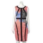 Women's Jax Abstract Floral Sheath Dress, Size: 6, Oxford