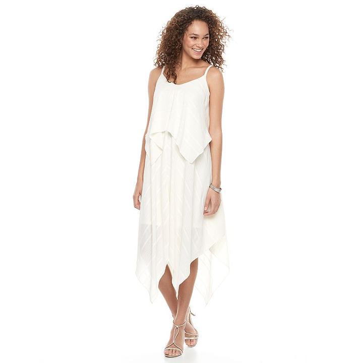 Women's Apt. 9&reg; Handkerchief Hem Shift Dress, Size: Small, Med Pink