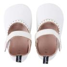 Baby Girl Tommy Tickle Perforated Mary-jane Crib Shoes, Size: 18-24month, White