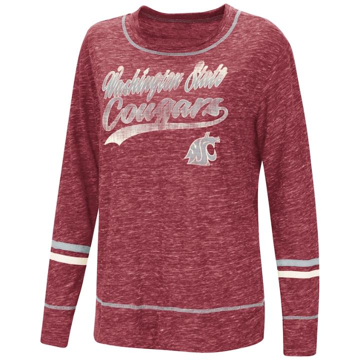 Women's Washington State Cougars Giant Dreams Tee, Size: Xxl, Brt Red