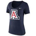 Women's Nike Arizona Wildcats Logo Scoopneck Tee, Size: Large, Blue (navy)