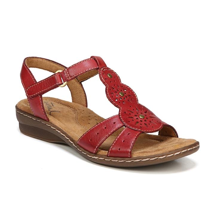 Naturalsoul By Naturalizer Barton Women's Sandals, Size: 6.5 Wide, Red
