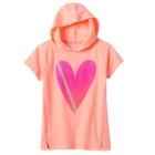 Girls Plus Size So&reg; Short Sleeve Active Hoodie, Girl's, Size: 18 1/2, Brt Orange