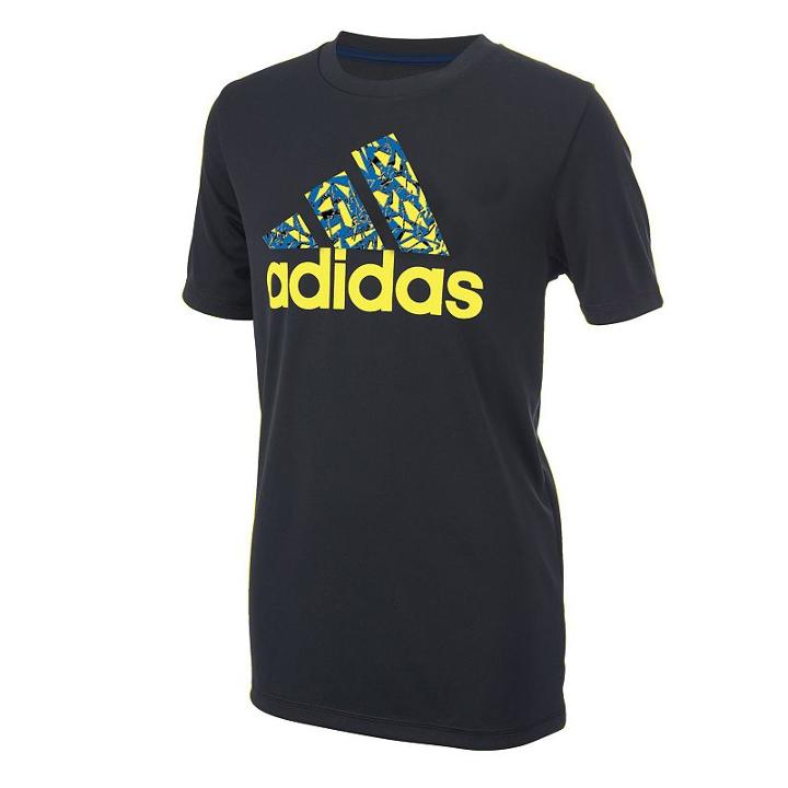 Boys 8-20 Adidas Climalite Badge Of Sport Tee, Size: Small, Oxford