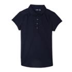 Girls 4-16 & Plus Size Chaps School Uniform Performance Polo, Size: 12.5-14.5, Blue (navy)