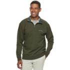 Men's Columbia Deschutes Rapids Fleece Quarter-zip Pullover, Size: Xl, Green