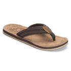 Men's Dockers Braided-strap Flip-flops, Size: Large, Brown