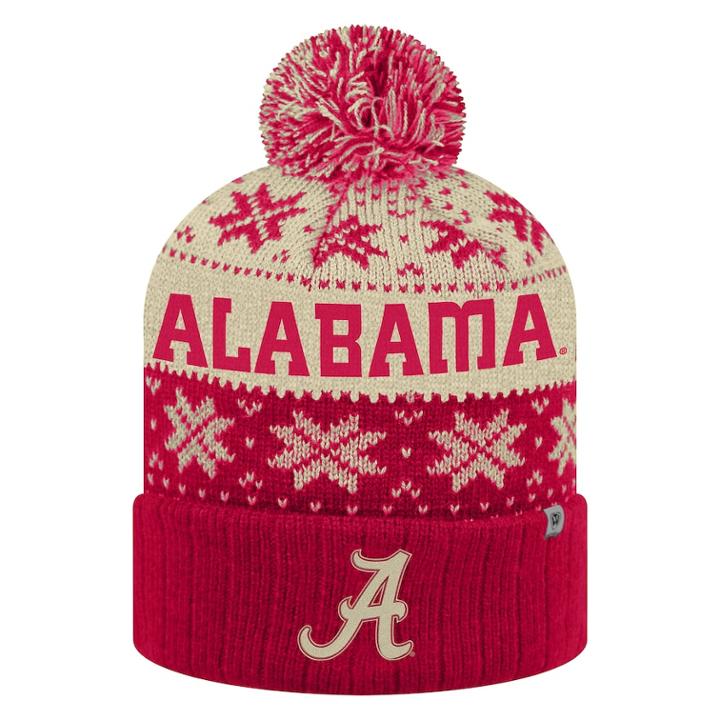 Adult Top Of The World Alabama Crimson Tide Subarctic Beanie, Adult Unisex, Med Red