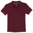 Girls 4-20 & Plus Size French Toast School Uniform Stretch Pique Polo Shirt, Size: 14-16, Dark Red