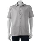 Men's Croft & Barrow&reg; Signature Classic-fit Microfiber Button-down Shirt, Size: Xl, Dark Grey