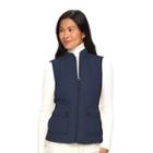 Women's Croft & Barrow&reg; Zip-front Vest, Size: Xxl, Blue