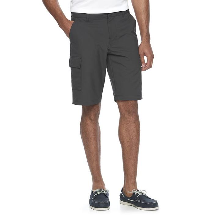 Men's Columbia Sycamore Falls Classic-fit Omni-shade Stretch Shorts, Size: 32, Grey (charcoal)