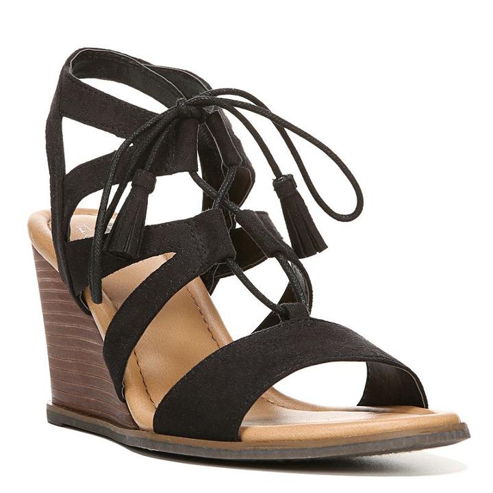 Dr. Scholl's Celeste Women's Wedge Sandals, Size: Medium (7), Black