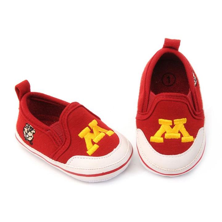 Minnesota Gophers Crib Shoes - Baby, Infant Unisex, Size: 0-3 Months, Red