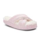 Women's Dearfoams Criss-cross Foam Slippers, Size: Medium, Pink