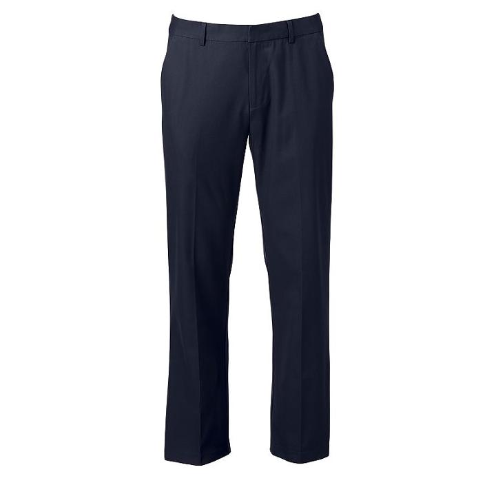 Men's Apt. 9&reg; Modern-fit Cotton Chino Flat-front Pants, Size: 30x29, Blue