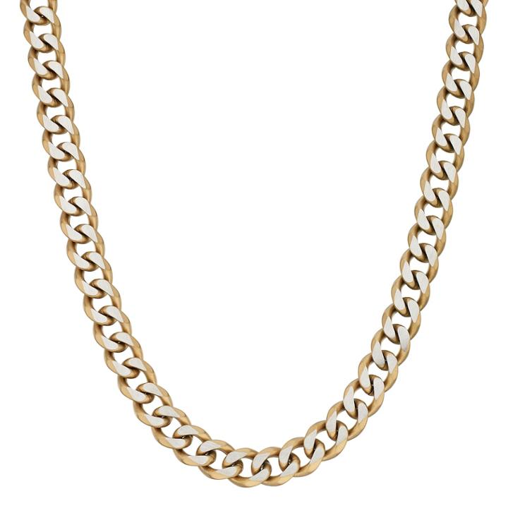 Lynx Men's Gold Tone Stainless Steel Curb Chain Necklace - 22 In, Size: 22