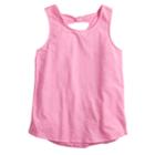 Girls 7-16 & Plus Size So&reg; Bow Back Tank Top, Size: 14 1/2, Med Pink