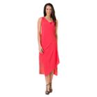 Women's Haggar Faux-wrap Draped Dress, Size: Xl, Med Pink