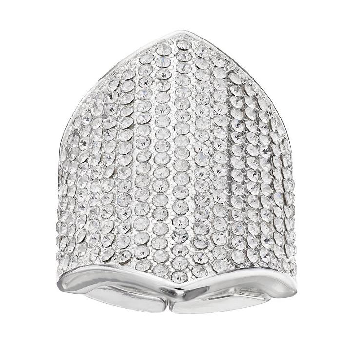 Jennifer Lopez Pave Shield Stretch Ring, Women's, Silver