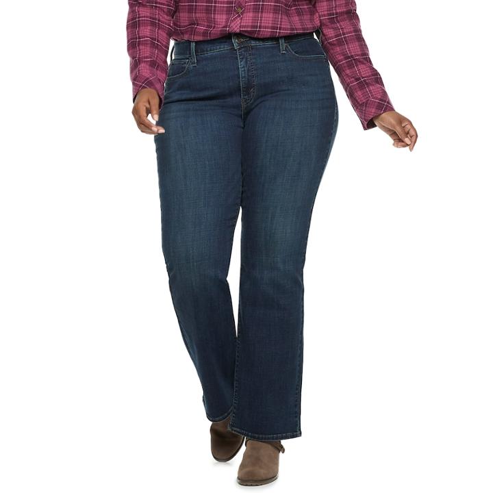 Plus Size Levi's&reg; 415 Relaxed Fit Bootcut Jeans, Women's, Size: 24w T/l, Dark Blue