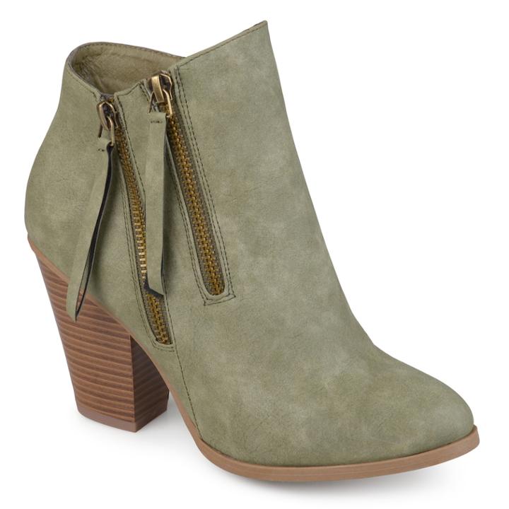 Journee Collection Vally Women's Ankle Boots, Size: Medium (11), Dark Green