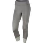 Women's Nike Power Essential Swoosh Running Capris, Size: Large, Oxford