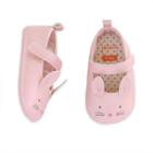 Baby Girl Carter's Mary Jane Bunny Crib Shoes, Size: 0-3 Months, Pink