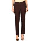 Women's Larry Levine 5-pocket Millennium Pant, Size: 10, Dark Brown