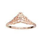 Lc Lauren Conrad Filigree Crown Midi Ring, Women's, Size: 7.50, Red Overfl